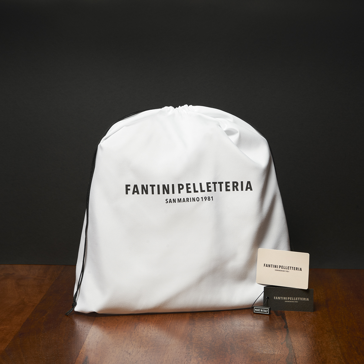 Emballasje fra Fantini Pelletteria