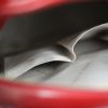 Lomme detalj av lær ryggsekk